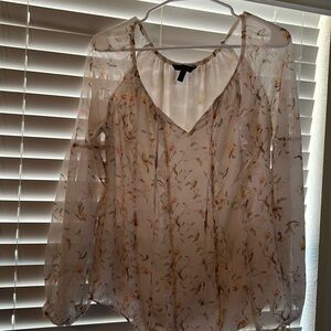 White House Black Market floral blouse.